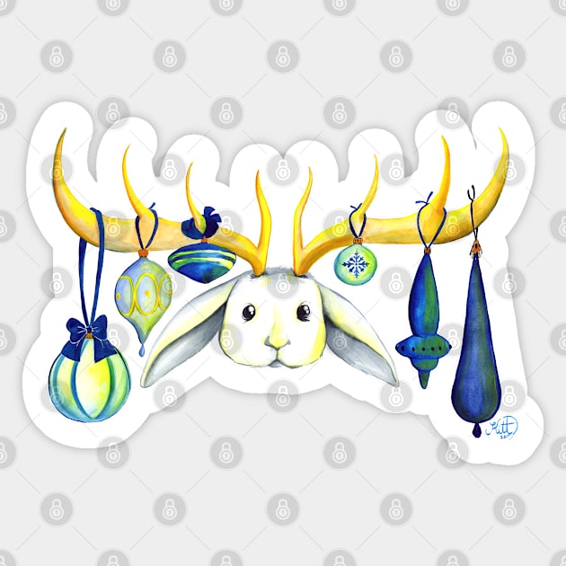 Ornamental Jackalope Sticker by SimplyKitt